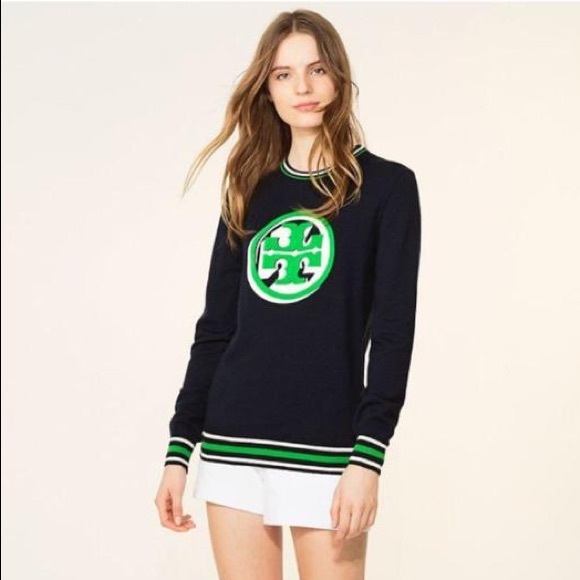 Tory Burch Sweaters - NWT Tory Burch Wool Logo Isabelle Sweater Medium